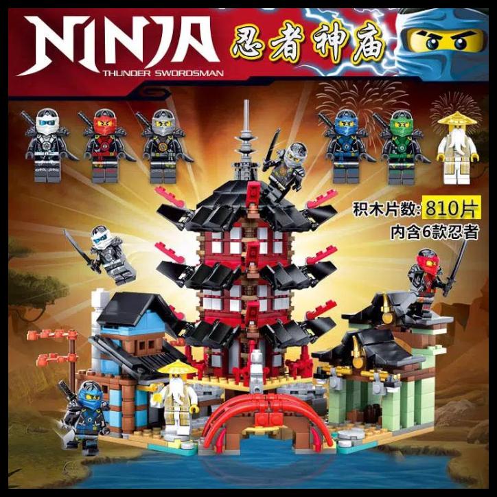 Mainan Edukasi Anak Laki Laki Lego Block Ninjago Temple Of Airjitsu - Packing Plastik