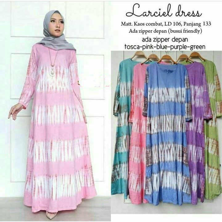 Grosir Gamis Larciel Soft Gamis Kaos Muslim Busui