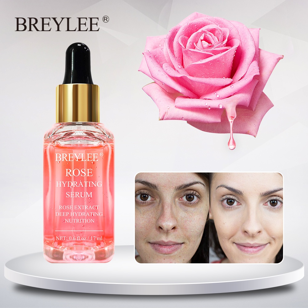 BREYLEE serum pelembab mawar Rose Nourishing Facial Serum  Moisturizing / Refreshing / Stimulasi nol / Memutihkan / Menghidrasi /Anti Aging