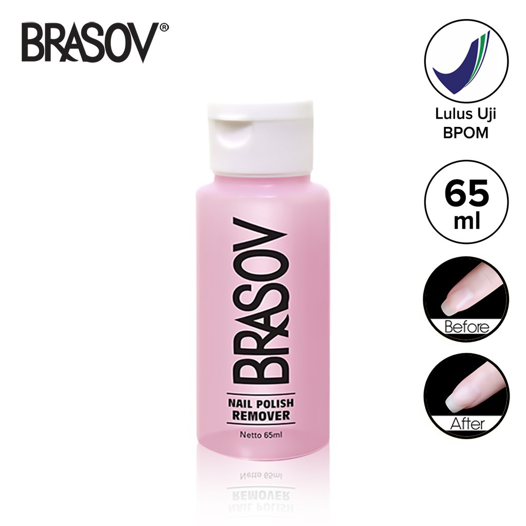 Brasov Nail Polish Remover 65ml - Pembersih Cat Kuku Brasov Halal Original BPOM