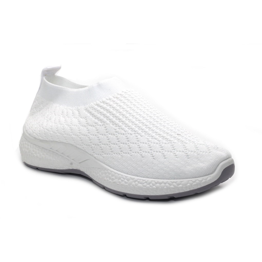 Sepatu Wanita Slip On IVORY Flyknit Import U6-2
