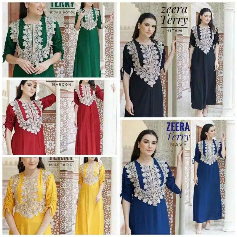 LONGDRESS ZEERA TERRY / DASTER RENDA ELEGAN