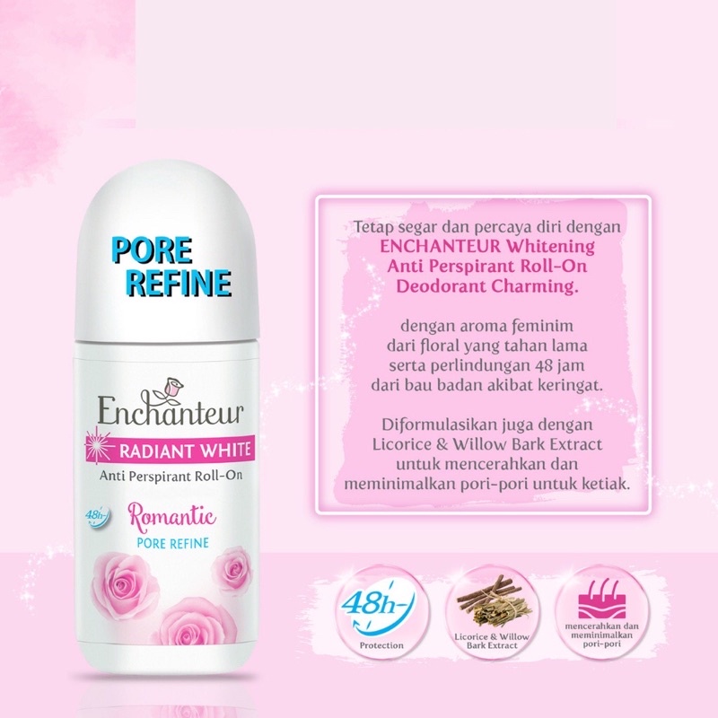 Enchanteur Deodorant Roll On whitening Romantic 40ml