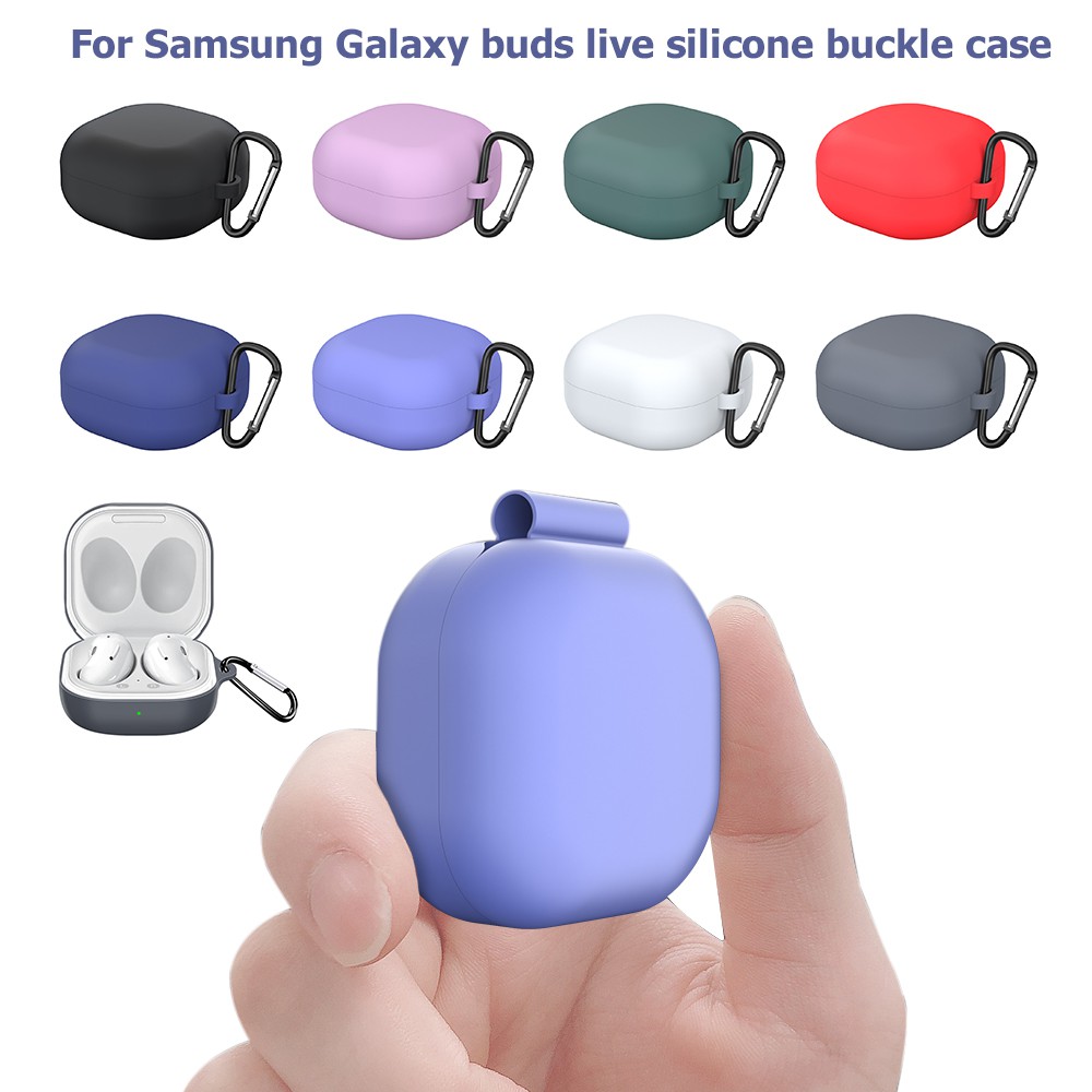 Soft Case Silikon TWS Samsung Galaxy Buds Live / Buds Pro / Buds 2 / Buds 2 Pro / Buds Fe + carabiner