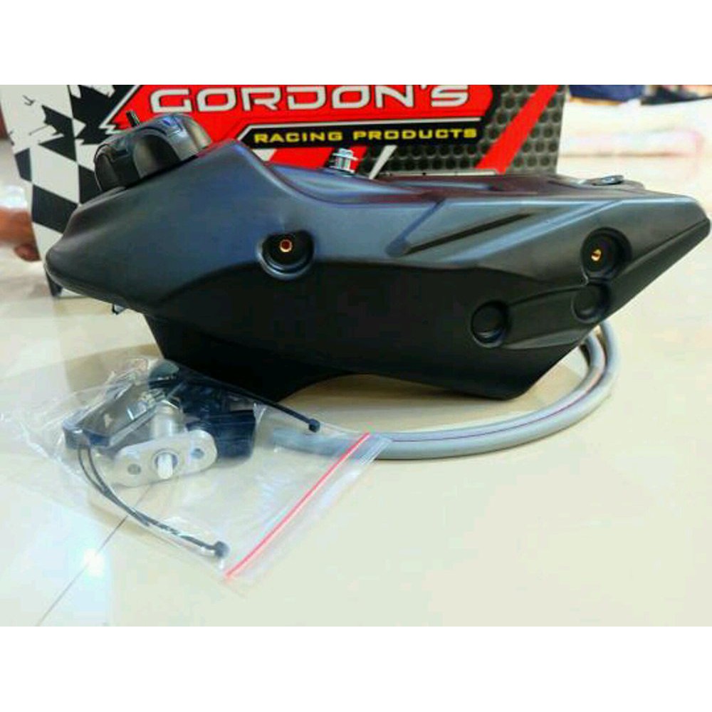 tangki trail plastik klx gordons pnp klx termasuk tutup dan kran bensin