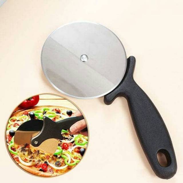 Pisau pemotong pizza slicer round cutter