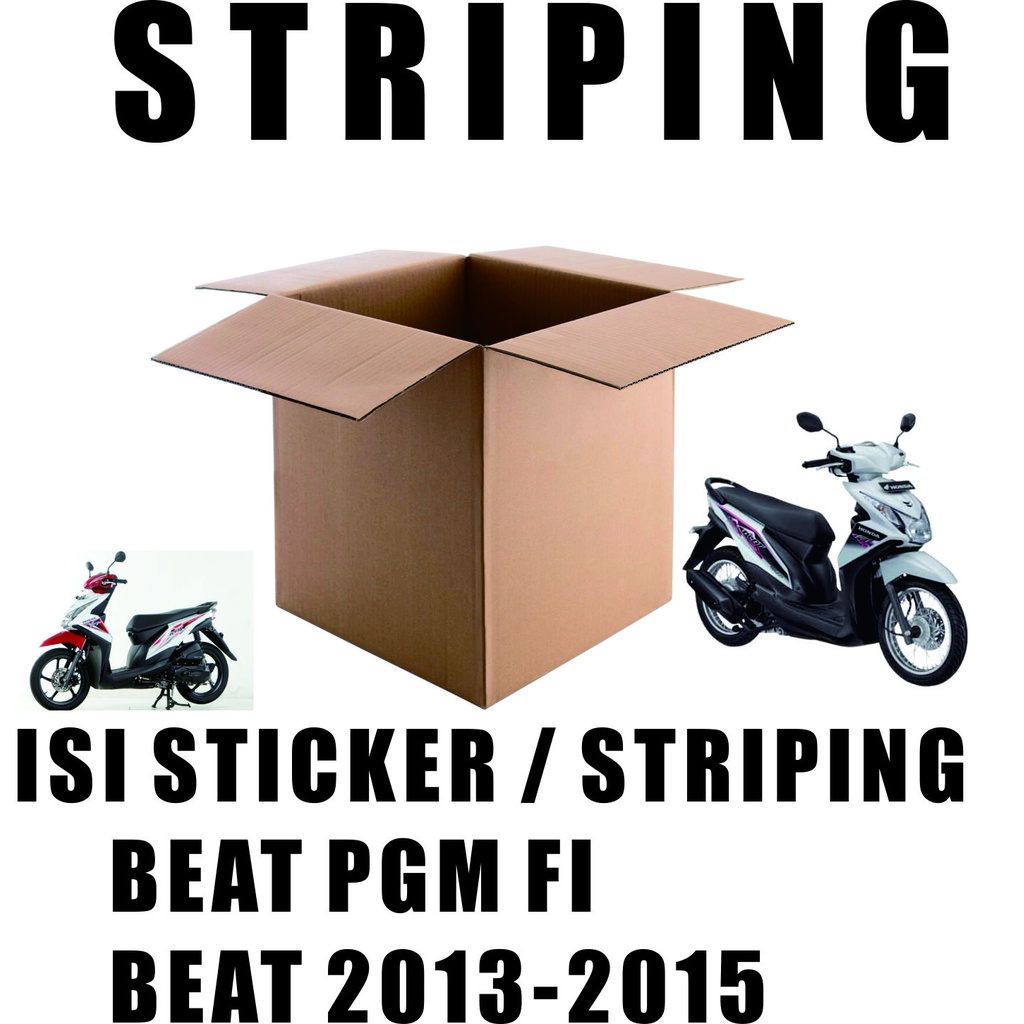 VARIASI STIKER LIS DECAL / STRIPING VARIASI/CUSTOM STICKER MOTOR HONDA BEAT FI 2012-2015 VARIASI STICKER/STRIPING VARIASI CUSTOM MOTIF RACING NEW STRIPING STIKER