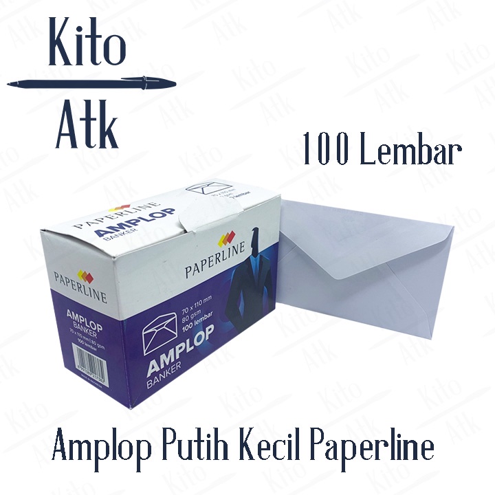 

Amplop Putih Polos Kecil Paperline Banker - Isi 100