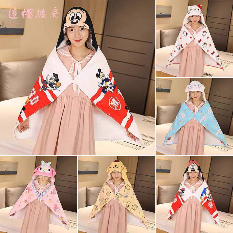 SELIMUT MICKEY MINNIE MOUSE MELODY PURIN CINNAMOROLL IMPOR BLANKET