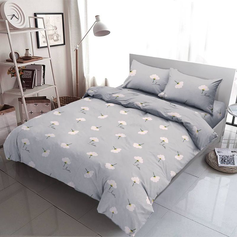 KINTAKUN DLUXE BEDCOVER SET FLAT QUEEN/KING 160X200 180X200 T30 MOTIF