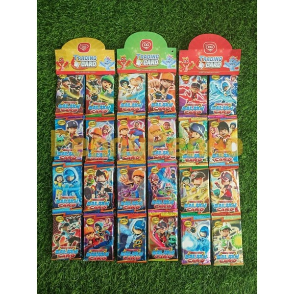 6 pak mainan kartu boboiboy galaxy/1pak isi 8 kartu