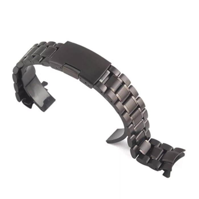 Strap Tali jam tangan Rante hitam stenlisteel