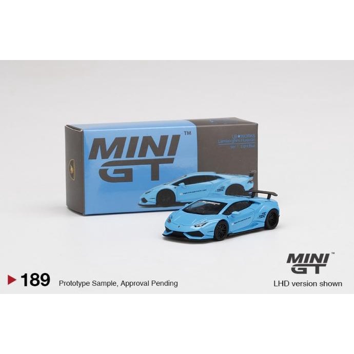 1/64 MGT 189 LB Works Lamborghini Huracan Light Blue LBWK Diecast