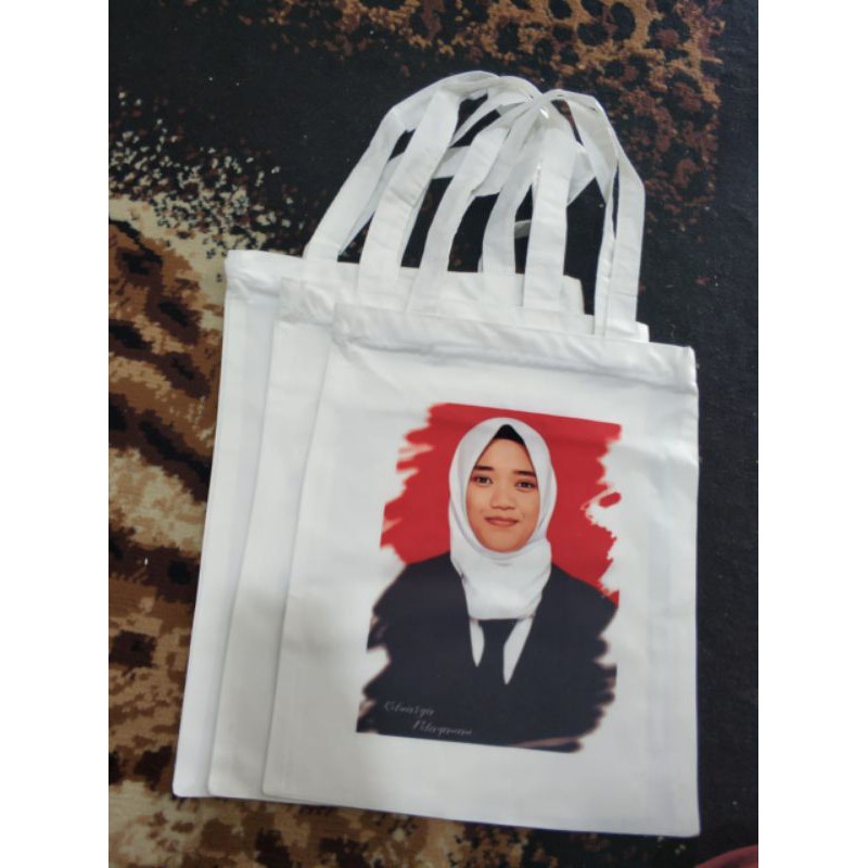 Totebag Kanvas Drill Bukan Blacu, 30x40, Free Fullcolour