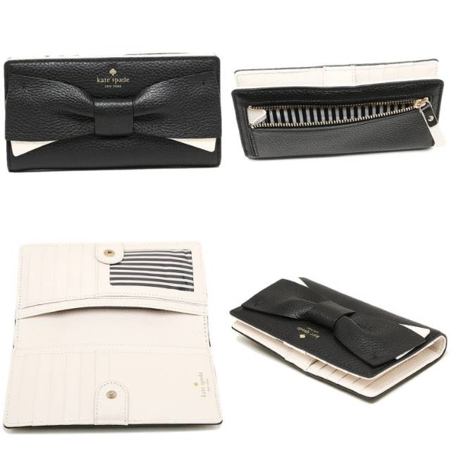 Kate spade eden lane stacy black women wallet leather