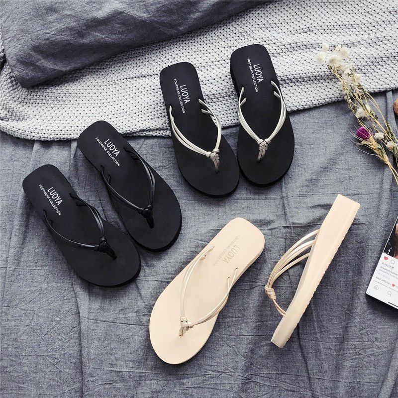 Sandal Wedges Jepit Wanita LUOYA