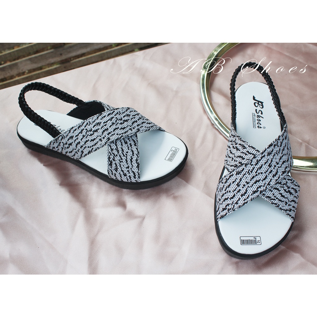 Promo Sandal Flat Wanita Silang Tali Karet Elastis Sandal Flip Flop Wanita Termurah Sandal Wanita Terbaru Nyaman Original