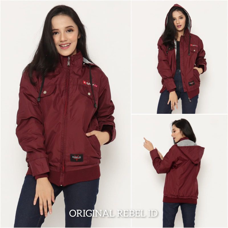 Jaket Wanita Cewek Casual Blazer Parka PREMIUM ORIGINAL REBEL ID