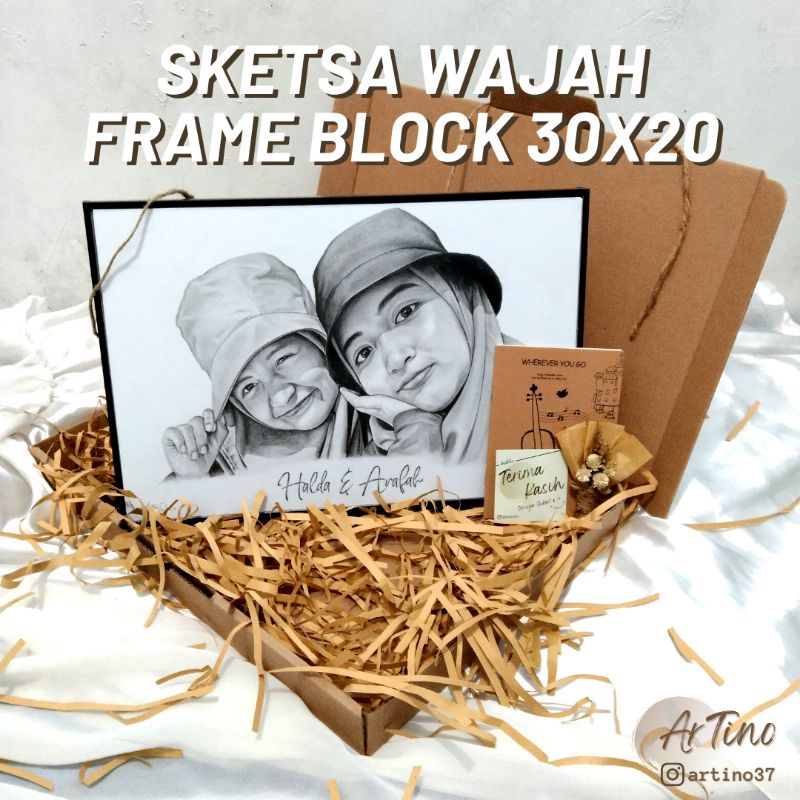 

SKETSA WAJAH | LUKIS WAJAH FRAME BLOCK 20x30