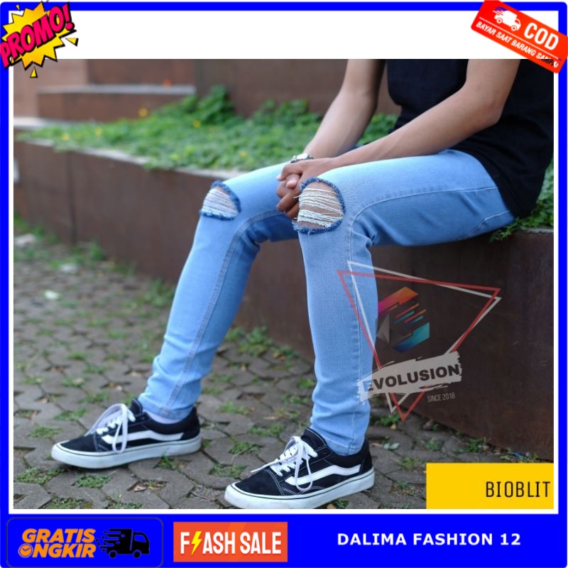 KAOS celana jeans pria sobek celana sobek celana jeans pria celana panjang pria celana jeans sobek p