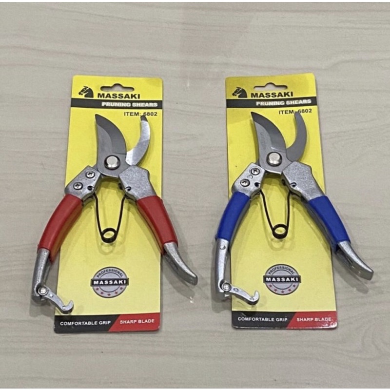 

MASSAKI-6802 Gunting dahan 8” inci MASSAKI gunting bunga 8” gunting ranting dahan gunting jeruk 8 inci SCISSORS BUN ORANGE TWIG BRANCHES GUNTING tanaman MASAKI 6802 pruning shears kebun