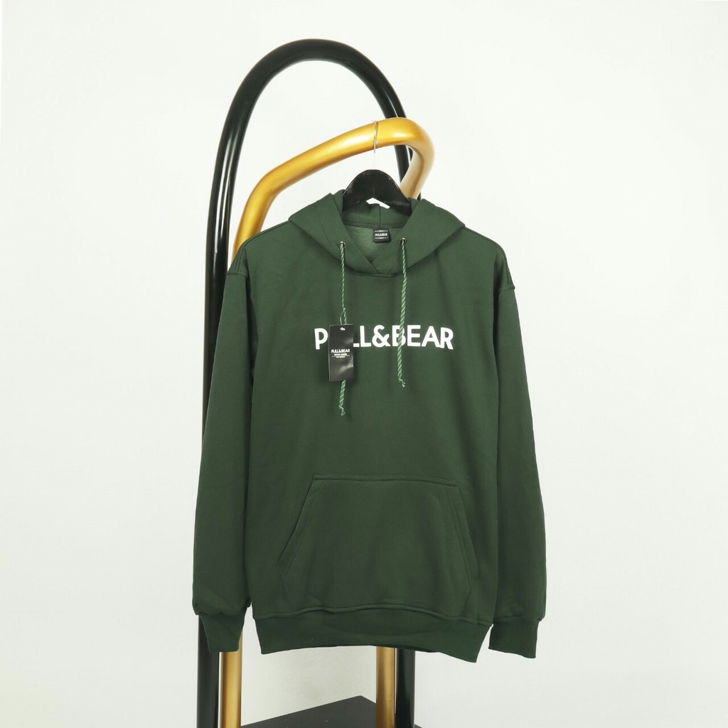 JAKET SWEATER HOODIE PULL & BEAR EMBROID FULLTAG & LABEL CASUAL HYPEBEAST