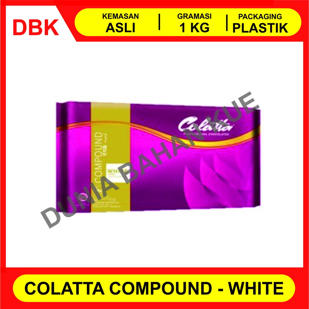 

COLATTA WHITE CHOCOLATE COMPOUND / COKLAT BATANG PUTIH 1 KG