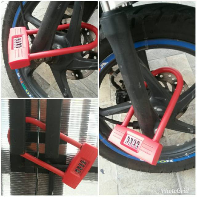 GEMBOK PAKAI PASWORD PIN. GEMBOK MOTOR ANTI MALING. GEMBOK SEPEDA. GEMBOK PAGAR. UKURAN BESAR.