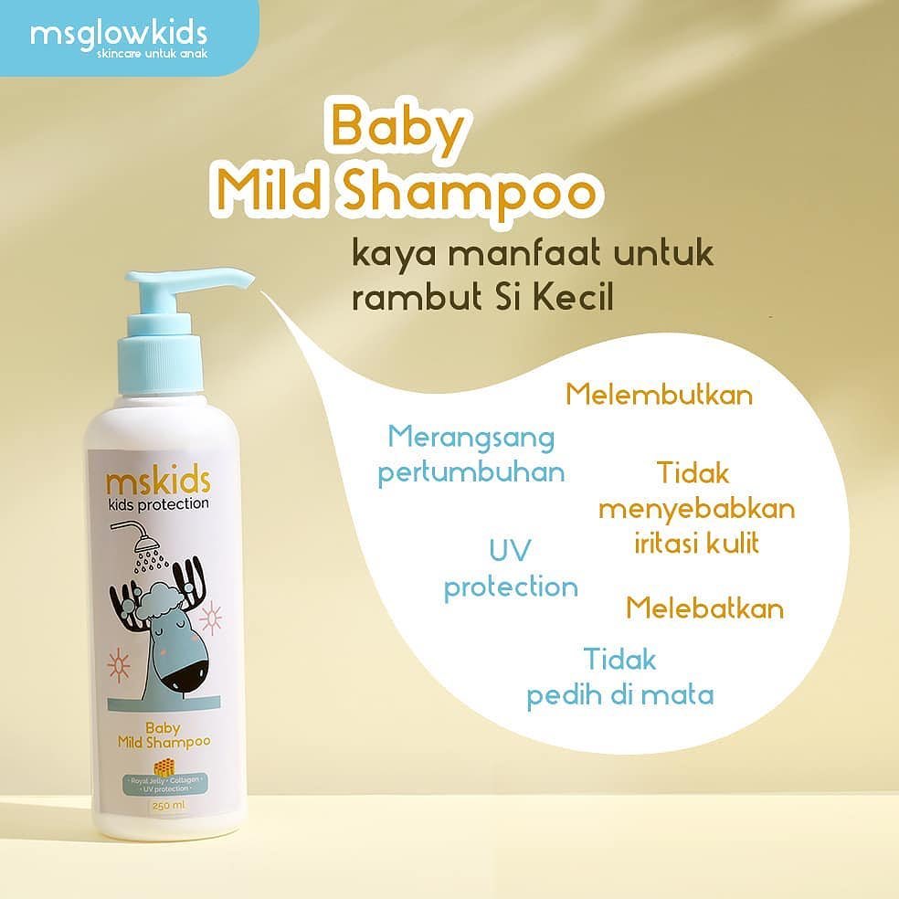 MSKIDS Baby Mild Shampoo Sampo Bayi Agar Rambut Lebat dan Halus