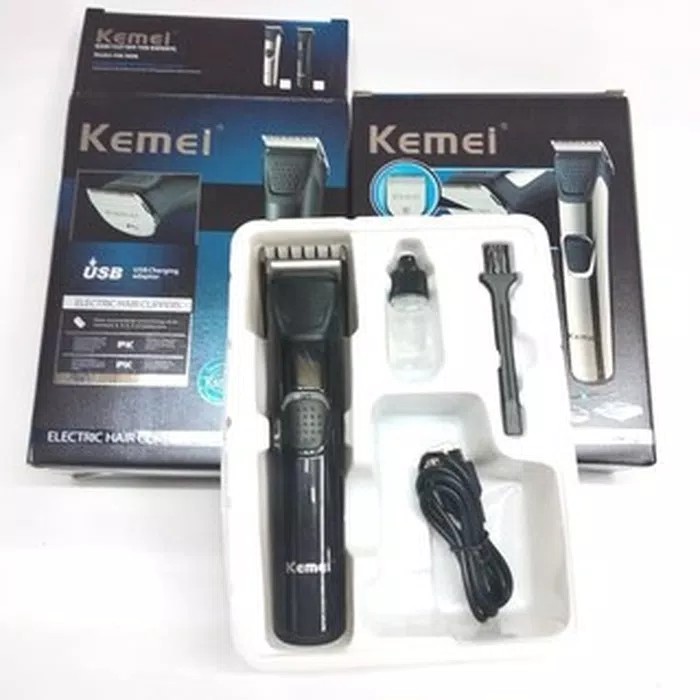 Clipper Kemei- km 5028 Terbaru alat potong rambut charge USB