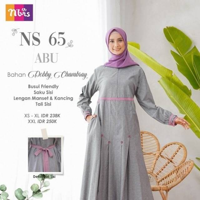 Gamis muslimah nibras NS 65