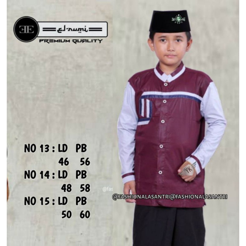 Baju koko junior / baju koko anak / baju koko santri / baju koko masa kini / fashion santri