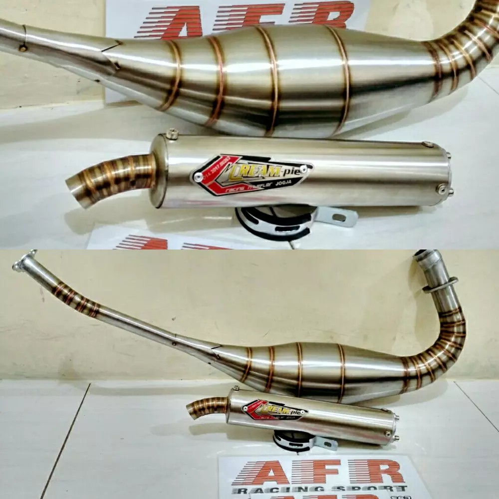 Knalpot CREAMPIE Ninja R SS RR STAINLESS//Knalpot ninja 150 R /RR creampie full stainless