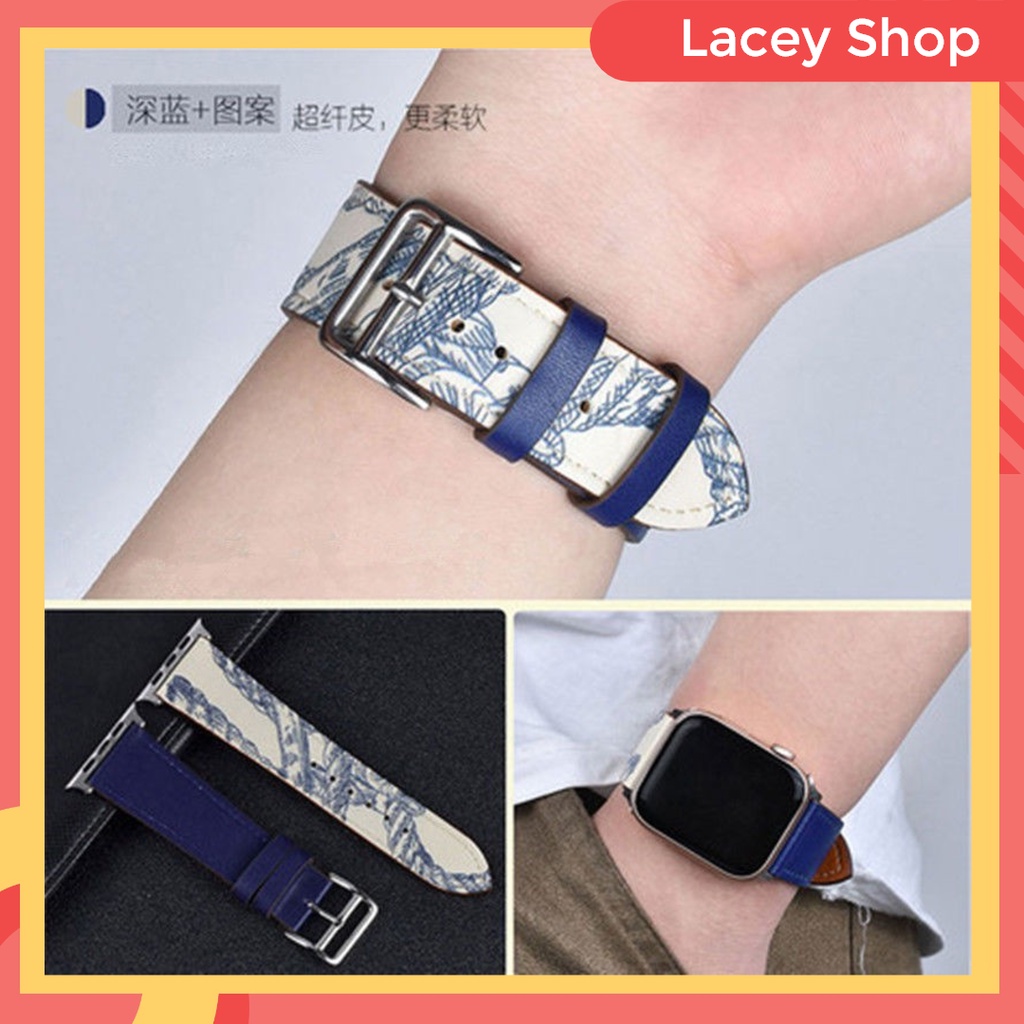 Leather Strap iWatch Replacement Band Apple Watch 7 41 mm 45 mm S6 5 4 3 2 1