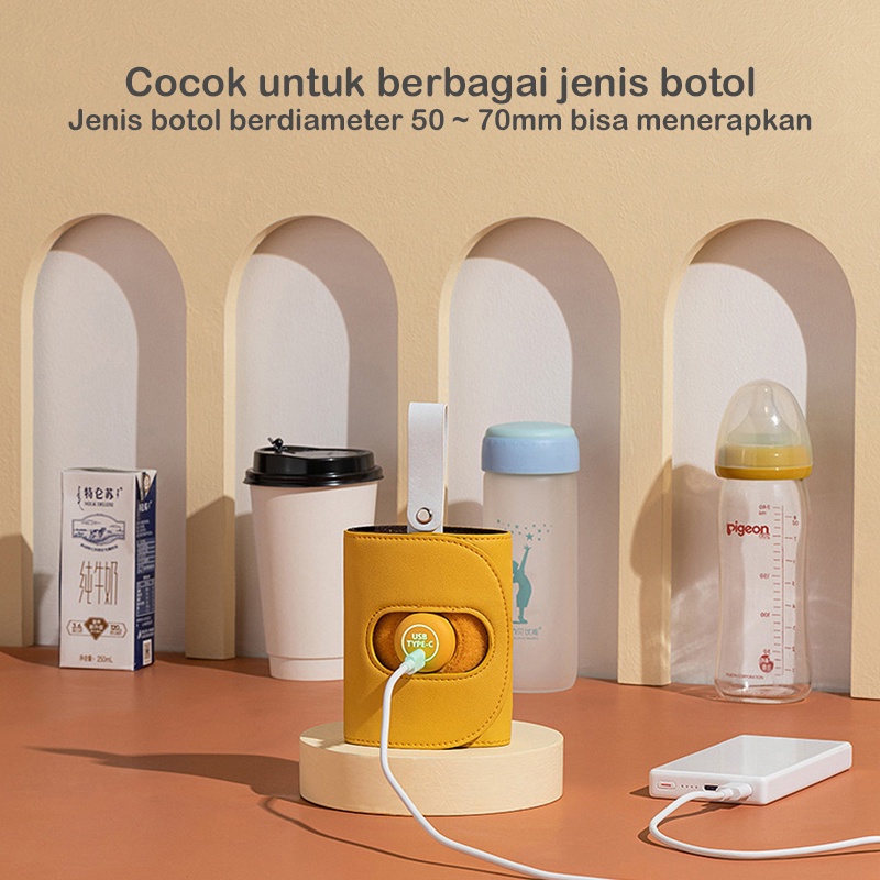 Tas Penghangat Botol Susu Bayi Portable dengan USB untuk Outdoor malam/ Penghangat Perut Haid/ Portable Baby Bottle Warmer Impor Asli