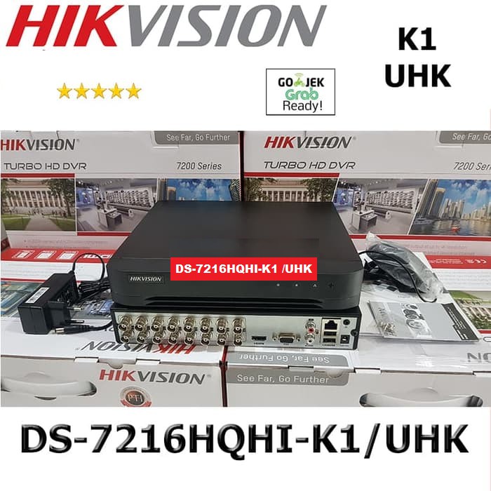 DS-7216HQHI-K1/UHK DVR HIKVISION DS 7216HQHI K1 UHK Kamera CCTV 5MP 16CH H.265+