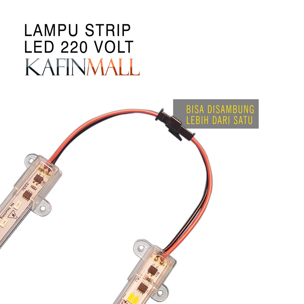 LAMPU LED STRIP Tube Light AC220V  TUBE BAR LAMP 100CM Dekorasi Rumah