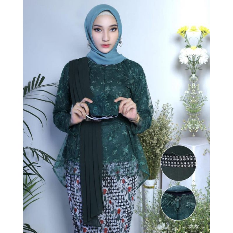 OUTFIT TERBARU • SETELEN KEBAYA TILLE BUSUI SELENDANG / KEBAYA JUMBO / KOMDANGAN PERNIKAHAN / AKAD-5