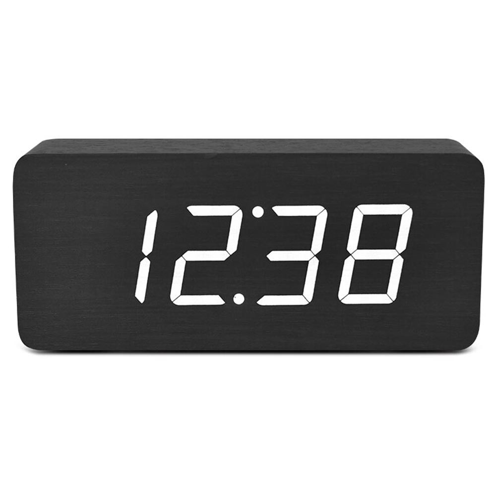 Wooden Clock Besar / Big - Lampu Kayu Led Elegant RANDOM