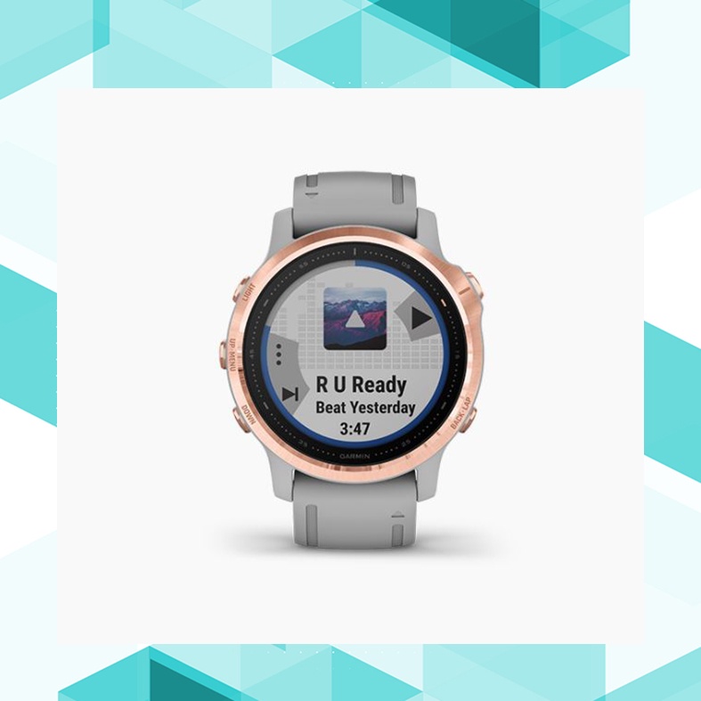 GARMIN Fenix 6S - Rose Gold Tone W/ Powder Gray Band Original Smartwatch Garansi Resmi 2 Tahun TAM