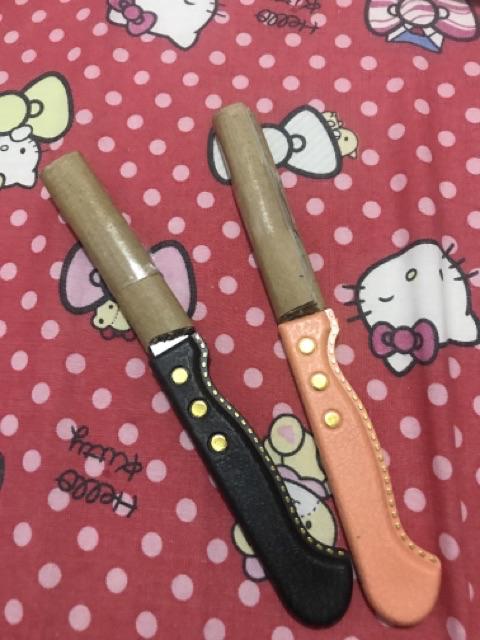 Ahim Shop Pisau Buah Motif Serat Fruit Knife Stainless Steel - Pisau Dapur Iris Kupas Buah Aprikot