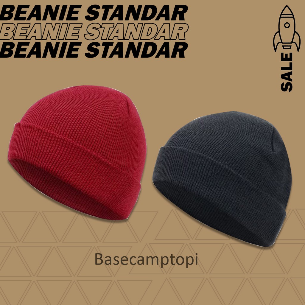 Topi Kupluk Beanie Hat Polos Pria Wanita Murah