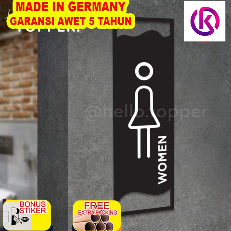

Promo Sign Label Akrilik Toilet Wanita | Women Toilet Sign Acrylic Modern