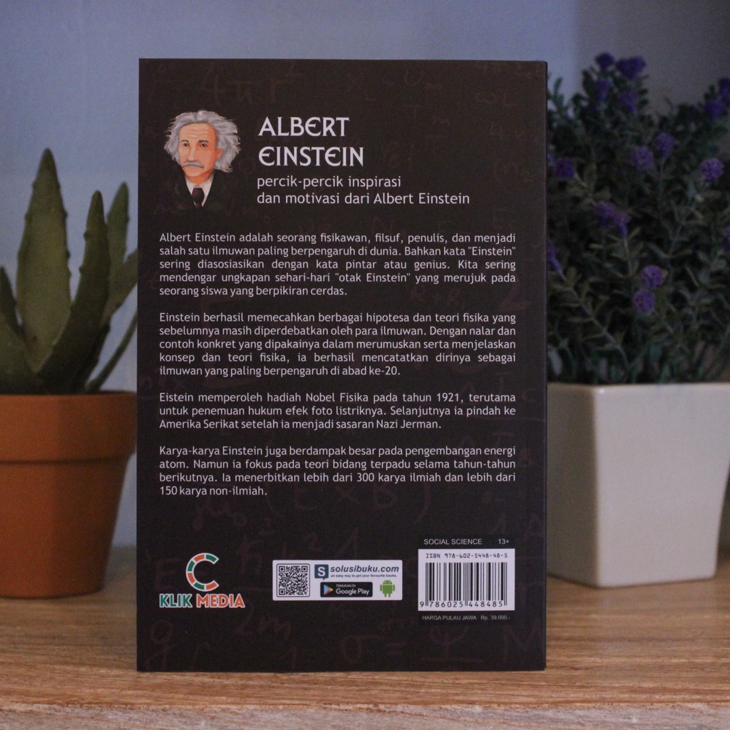 PROMO BUKU TOKOH - ALBERT EINSTEIN : PERCIK-PERCIK INSPIRASI & MOTIVASI-2