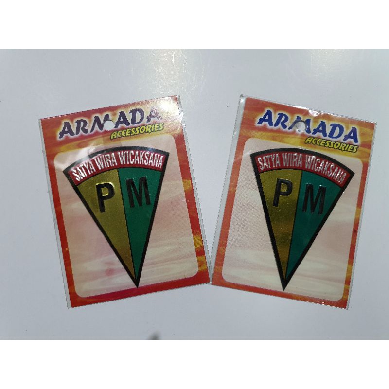 Stiker Kilap kaca Polisi Militer  | Stiker motor Polisi Militer  | Stiker Mobil PM ( 1 pcs )