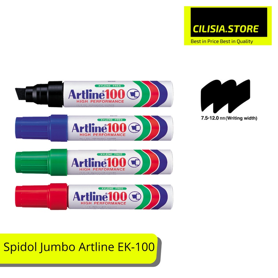 

Spidol Jumbo Permanen Artline EK-100 Spidol Besar Permanent Marker