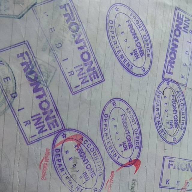 

Stempel gagang kayu biasa
