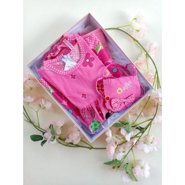 baju gamis bayi katun jepang labella