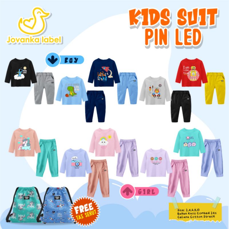 Set Kids Suit Pin LED Jovanka