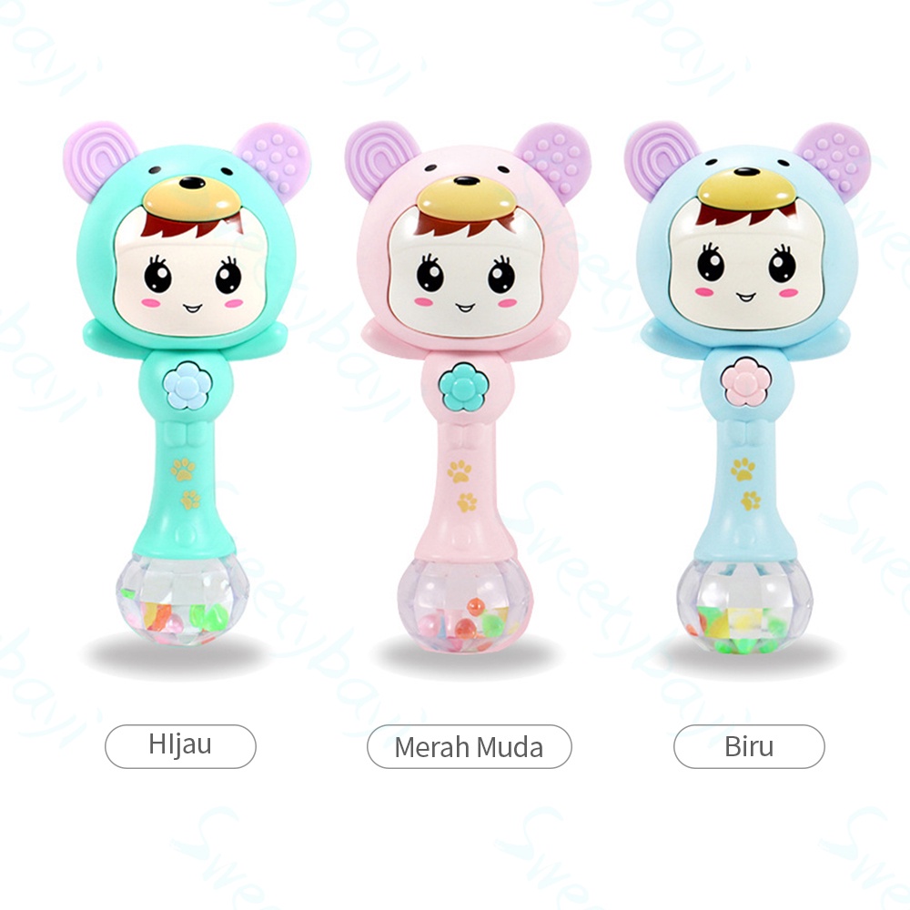 Rattle Musik Anak dengan Lampu dan Suara yg Menarik / mainan rattle bayi